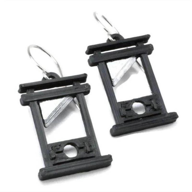 Wholesale Gothic Vintage Guillotine Metal Earrings
